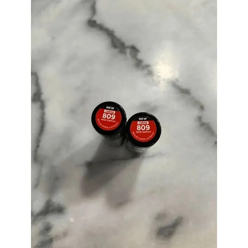 Revlon Super Lustrous Creme Lipsticks in 809 Wild Saffron Lot of 2